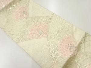 アンティーク　華紋に若松模様織出し袋帯（材料）